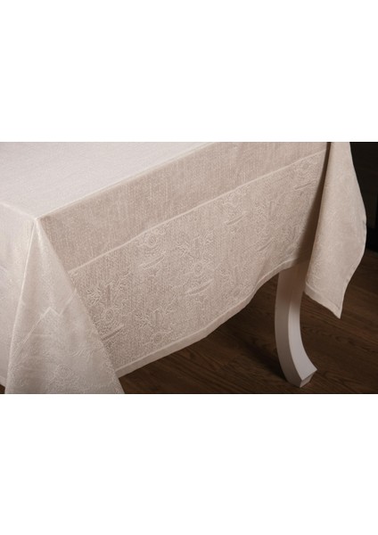 Ayda Lüx Jakar Polycotton Gri Tp Kumaş Masa Örtüsü 160X220 cm - 1248