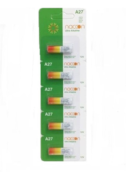 Ultra Alkalin A27 27A 12V Kumanda Pili