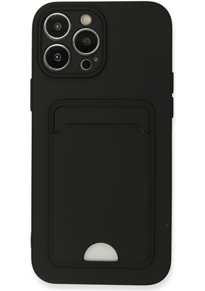 Iphone 13 Pro Max Kılıf Kelvin Kartvizitli Silikon - Siyah 300099