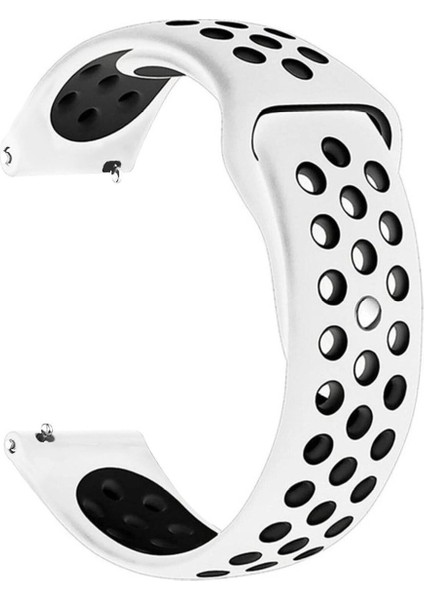 Amazfit Gts - Gts 2- Gts 2e - Gts 2 Mini - Gts 3 (20MM) Delikli Spor Yumuşak Silikon Kordon Kayış