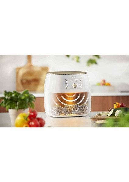 Airfryer Xxl 7.3 L 1.4 kg Akıllı Sıcak Hava Fritözü +Filtre Kahve Makinesi