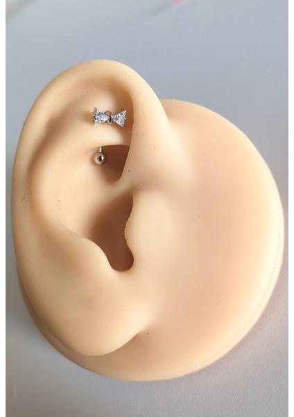 Cerrahi Çelik Muz Piercing / Banana Piercing / Rook Piercing / Kaş Piercing - 1 Adet
