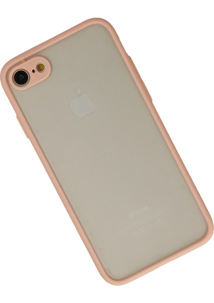 Iphone Se 2020 Kılıf Montreal Silikon Kapak - Pembe 300099
