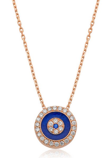 ​925 Ayar Gümüş Nazar Kadın Gümüş Kolye