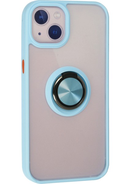 Iphone 13 Kılıf Montreal Yüzüklü Silikon Kapak - Buz Mavi 300099 modelleri