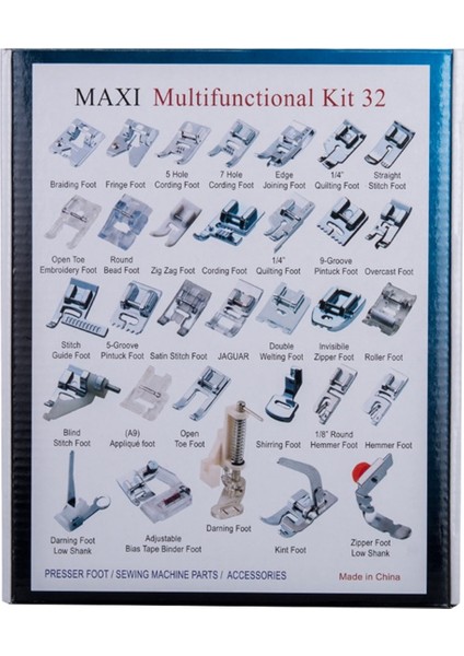 Ev Tipi Aile Dikiş Makinesi Ayak Seti / Gt-32 fiyatları