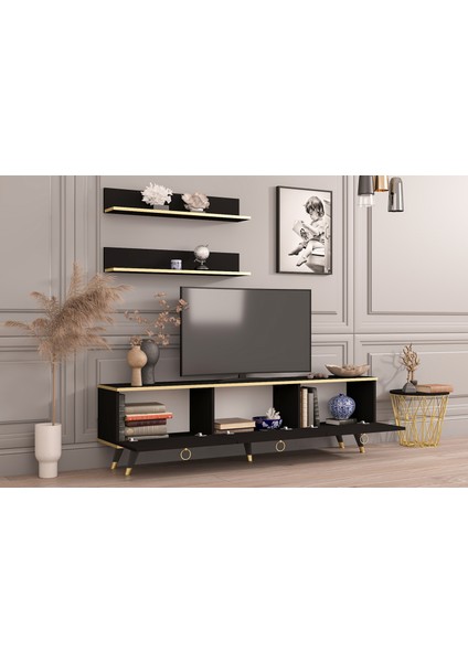 Daisy Tv Ünitesi 150CM Siyah Gümüş modelleri