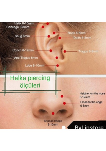 Cerrahi Çelik Kalp Piercing/ Kalınlık 1,2 mm - 1 Adet