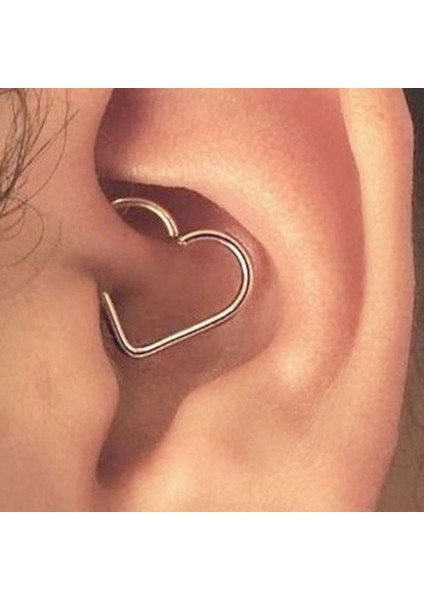 Cerrahi Çelik Kalp Piercing/ Kalınlık 1,2 mm - 1 Adet