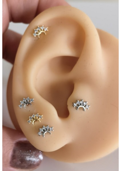 Cerrahi Çelik Barlı Çıtı Pıtı Piercing - 1 Adet