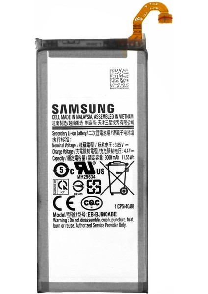 Samsung Galaxy A6 A600 Uyumlu Batarya 3000 Mah