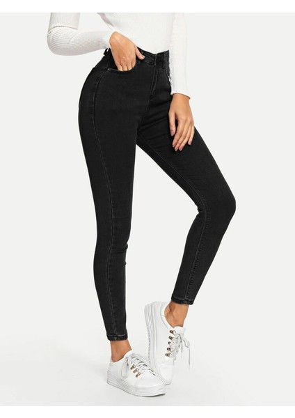 Füme Likralı Dar Paça Kot Pantolon Skinny Jean modelleri