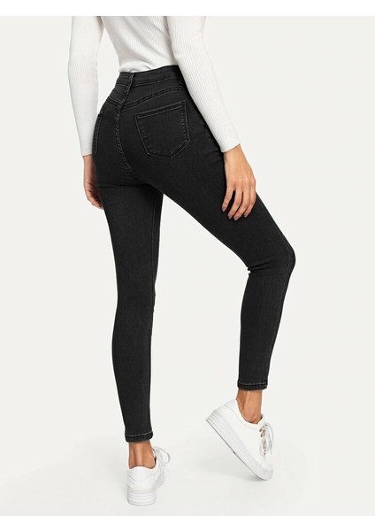 Füme Likralı Dar Paça Kot Pantolon Skinny Jean fırsatları