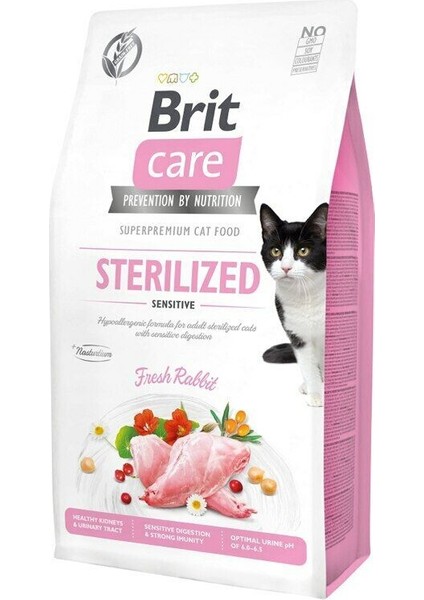 Sterilised Sensitive Tavşanlı Yetişkin Kedi Maması 7 Kg