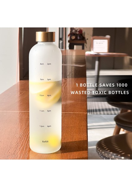 Estetik Su Şişesi Zaman Işaretleyici Sızdırmaz Yeniden Kullanılabilir Bpa Içermez (Yurt Dışından) modelleri