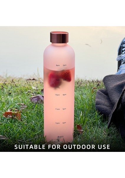 Estetik Su Şişesi Zaman Işaretleyici Sızdırmaz Yeniden Kullanılabilir Bpa Içermez (Yurt Dışından) fırsatları
