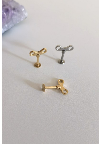 Cerrahi Çelik Labret Pıercıng - 1 Adet