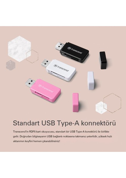 TS-RDF5K Sd/microsd USB 3.1 Kart Okuyucu Siyah fırsatları