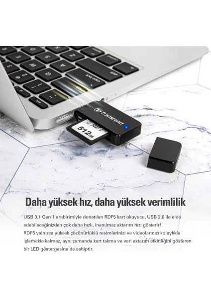 TS-RDF5K Sd/microsd USB 3.1 Kart Okuyucu Siyah indirimleri