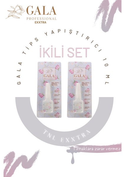 Exxtra Protez Tırnak Tips Yapıştırıcı 2'li Set