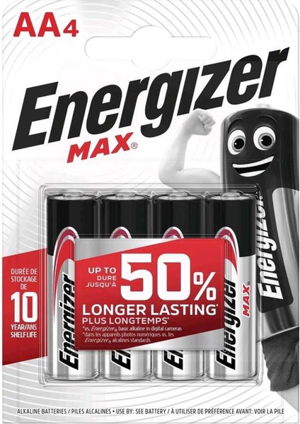Max Alkaline Aa Kalem Pil 4'lü Aa-Lr6