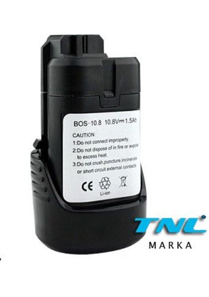 Tnl Marka Bosch 10.8V Matkap Uyumlu Li-Ion Matkap Batarya