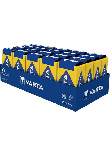 Endüstriyel Alkalin 9V Pil 20 Adet fırsatları