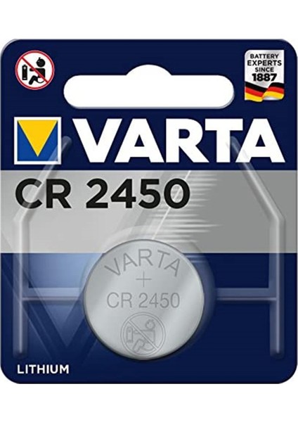 20 Adet Varta CR2450 3V Lityum Pil