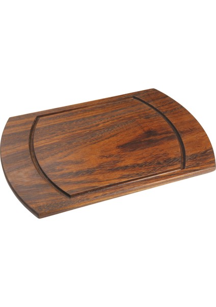 Iki Kenarı Oval Tahta