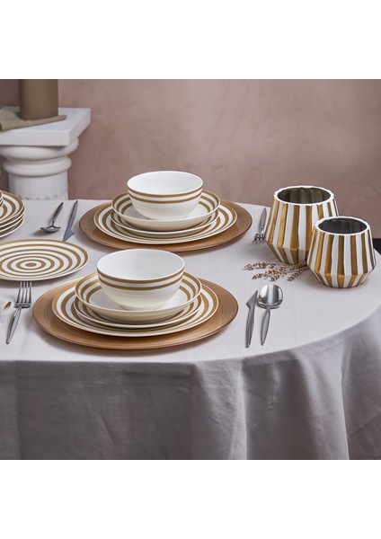 Sunshine Gold 24 Parça 6 Kişilk Porselen Yemek Takımı