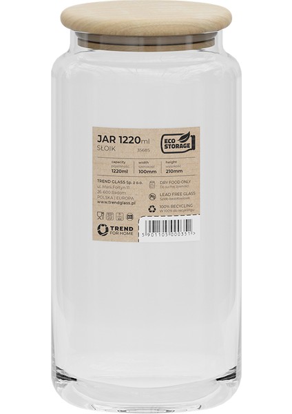 Eko Kavanoz 35685 1220 ml