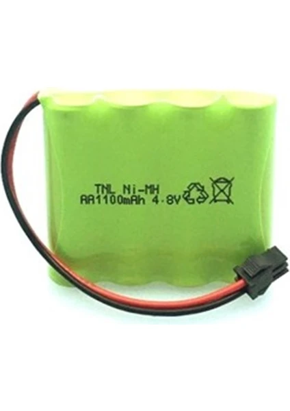 4.8V 1100MAH Siyah Soketli Oyuncak Araba Pili