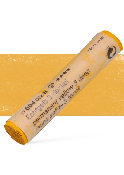 : Artist Soft Pastel Boya : 004 B : Permanent Yellow 3 Deep