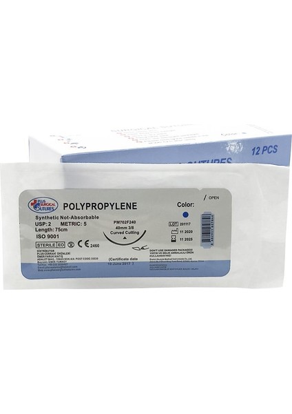 Emilemeyen Polypropylene Iplik Usp 3/0 24 mm Keskin 3/8 75 cm 12'li Paket modelleri