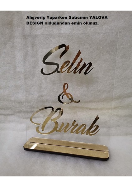 Kişiye Özel Söz & Nişan Pleksi Isimlik 25X20 cm fiyatları