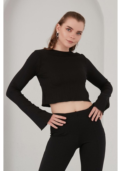 Ispanyol Kol Crop Top (B22-120UST)