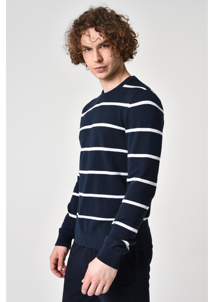 Çizgili Pamuklu Kazak (E22-5703) modelleri