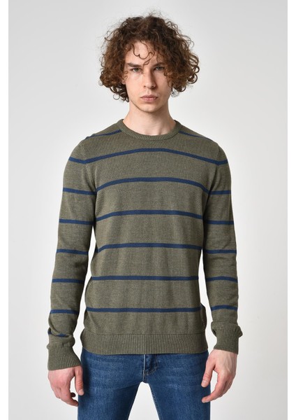 Çizgili Pamuklu Kazak (E22-5703) fiyatları