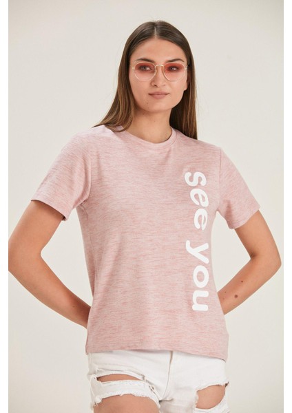 Baskılı T-Shirt (B22-38501)