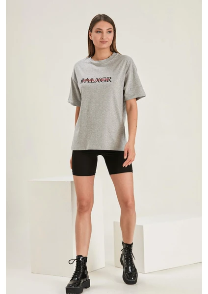 Alexander Gardi Boyfriend Baskılı T-Shirt (UN22-30200)