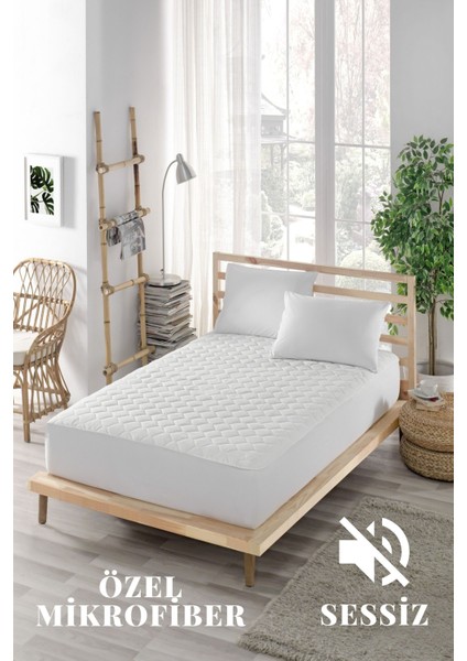 90X190 Alez Kapitoneli Fitted Mikro Yanı Çarşaflı Çift Kişilik Tek Kişilik Bebek Alezi Su Yatak Koruyucu