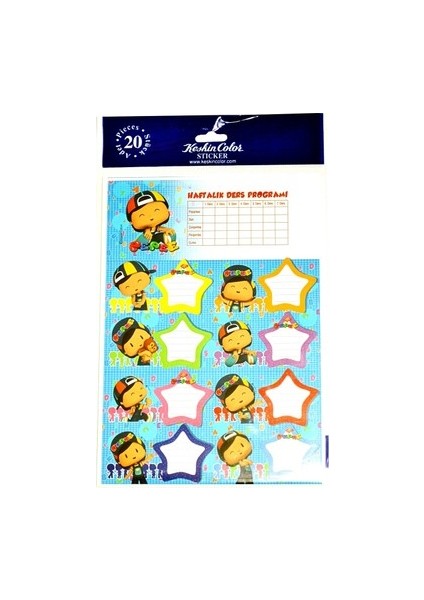 Pepee Okul Etiketi 8 Adet