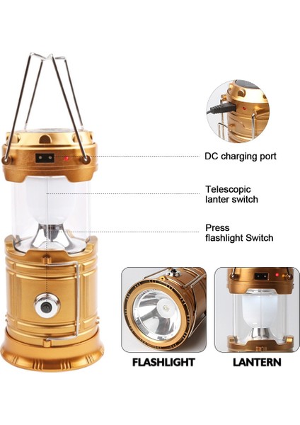 Mini Çadır Işığı LED Taşınabilir Fener Geri Çekilebilir El Feneri (Yurt Dışından) fiyatları