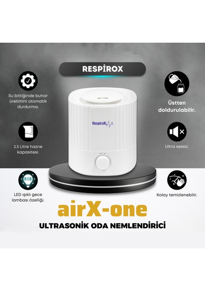 Ultrasonic Oda Nemlendirici 2,5 Lt Su Haznesi