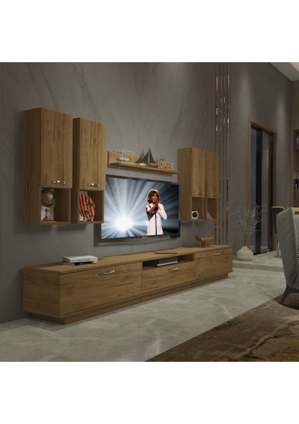 Trendstyle 8da Mdf Tv Ünitesi Tv Sehpası Naturel Pera