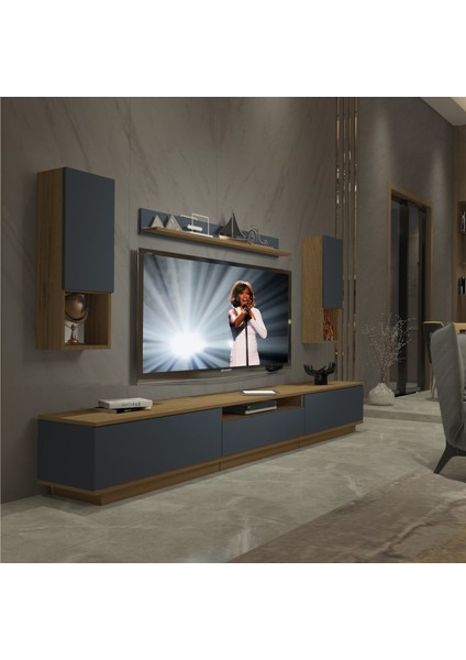 Trendstyle 270DAS Mdf Tv Ünitesi Tv Sehpası Pera Antrasit
