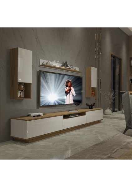 Trendstyle 270DAS Mdf Tv Ünitesi Tv Sehpası Pera Beyaz