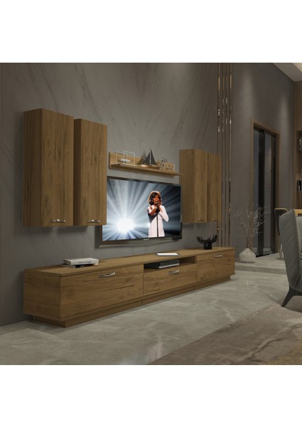 Trendstyle 8d Mdf Tv Ünitesi Tv Sehpası Naturel Pera
