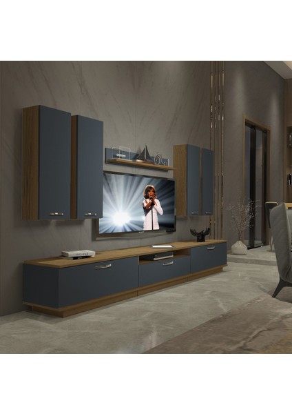 Trendstyle 8d Mdf Tv Ünitesi Tv Sehpası Pera Antrasit