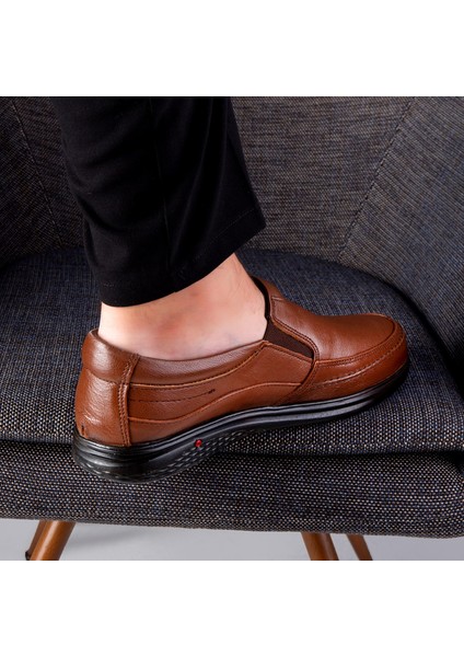 Cushy Deri Comfort Ortopedik Erkek Günlük Ayakkabı Ortopedik Baba Ayakkabısı